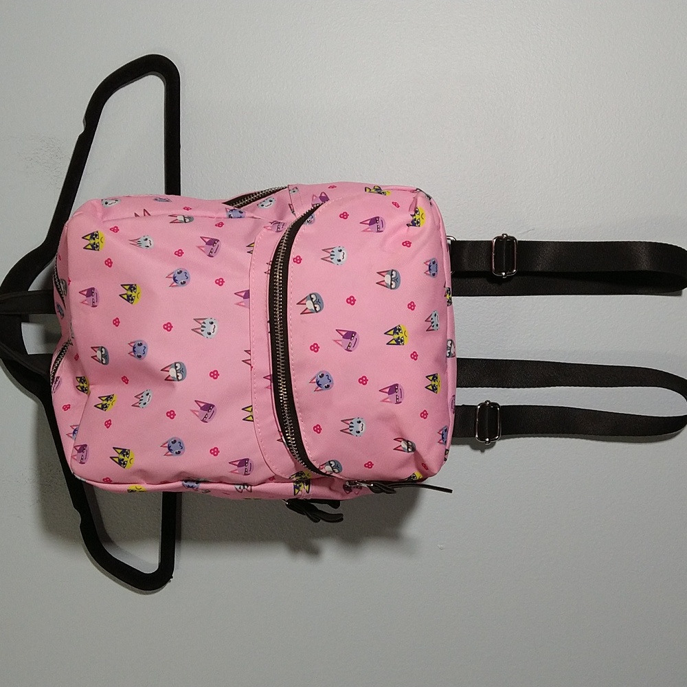 Animal Crossing Nintendo Switch Pink Mini Backpack Overnight Travel Bag #1125